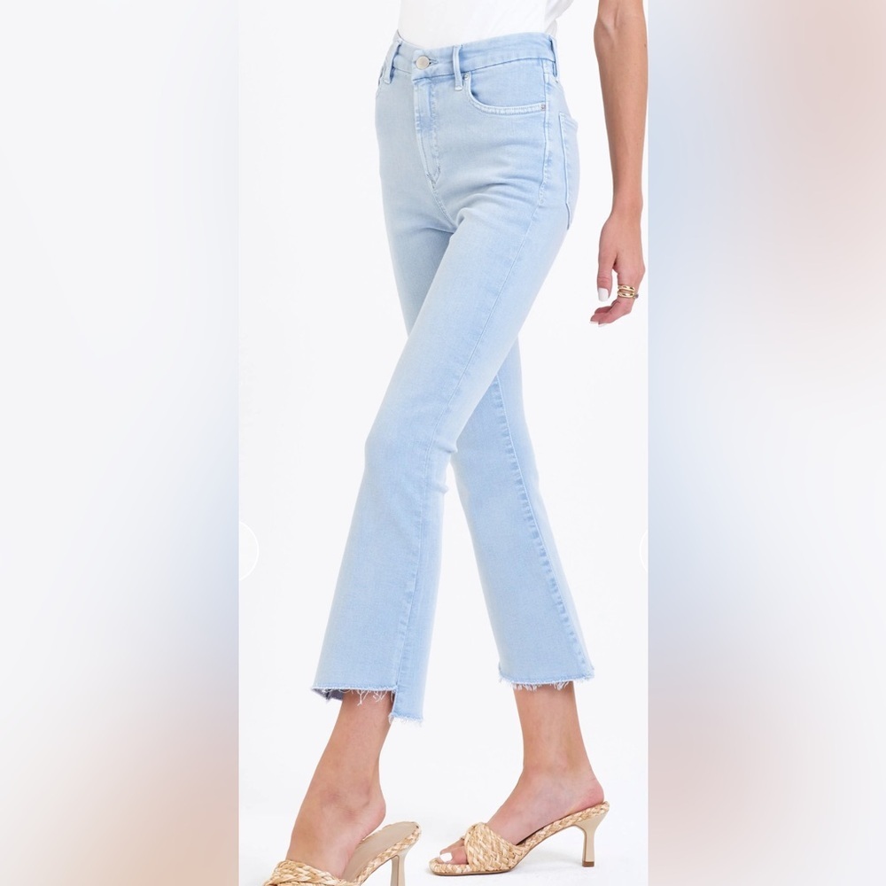 DEAR JOHN Jeanne Stretch Denim High Rise Ankle Length Flare  31